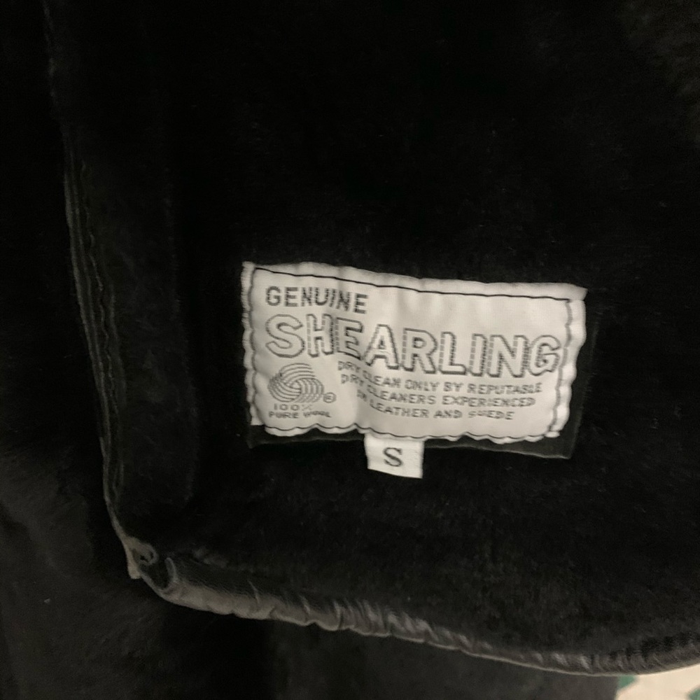 Genuine Suede and Shearling Coat - Picture 4 of 8